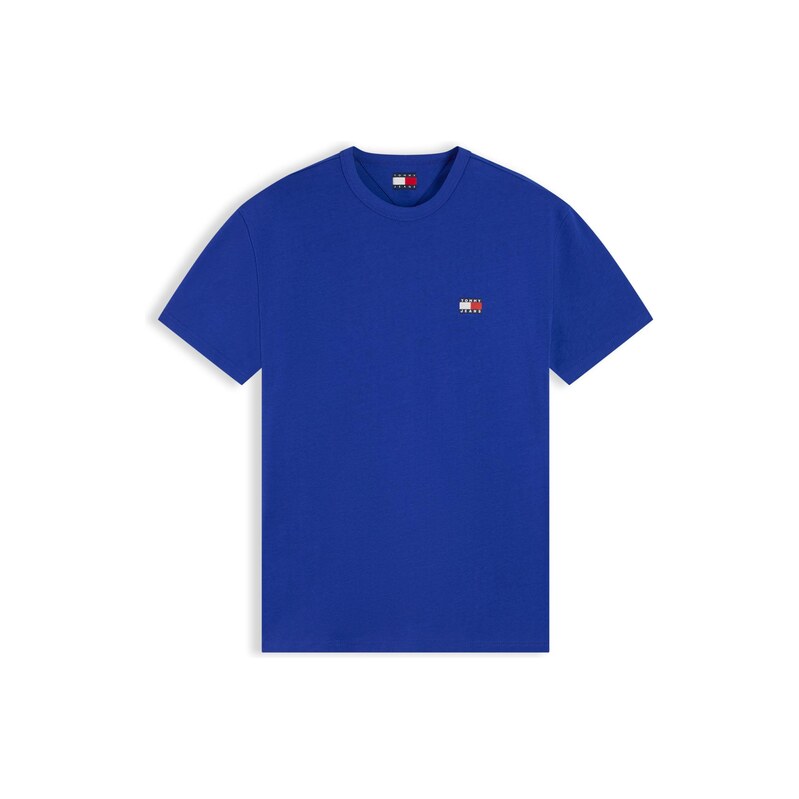 Tommy Jeans Tričko Tommy Badge modrá