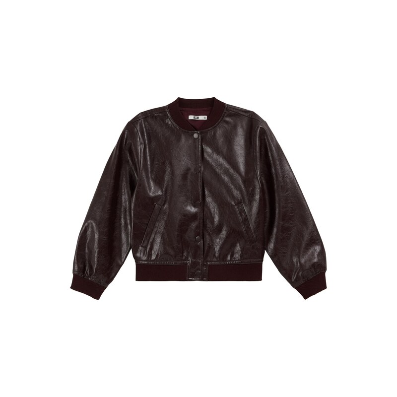 WE Fashion Přechodná bunda vínově červená