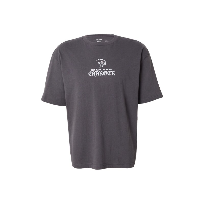 HOLLISTER Tričko DODGE CHARGE tyrkysová / grafitová / světle