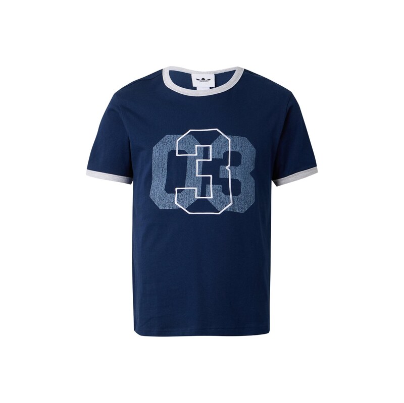 ADIDAS ORIGINALS Tričko RINGER indigo / opálová / bílá