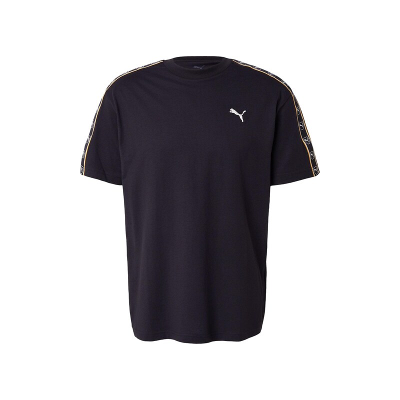 PUMA Tričko Essentials Elevated žlutá / černá / bílá