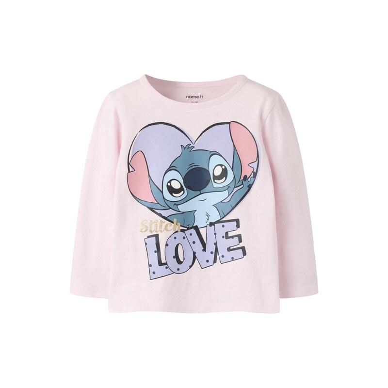 NAME IT Tričko NMFANINA STITCH opálová / světle fialová / růžová
