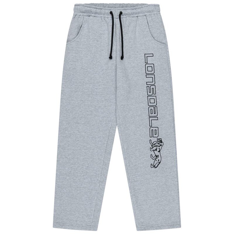 LONSDALE Kalhoty Stonesfield šedý melír / černá