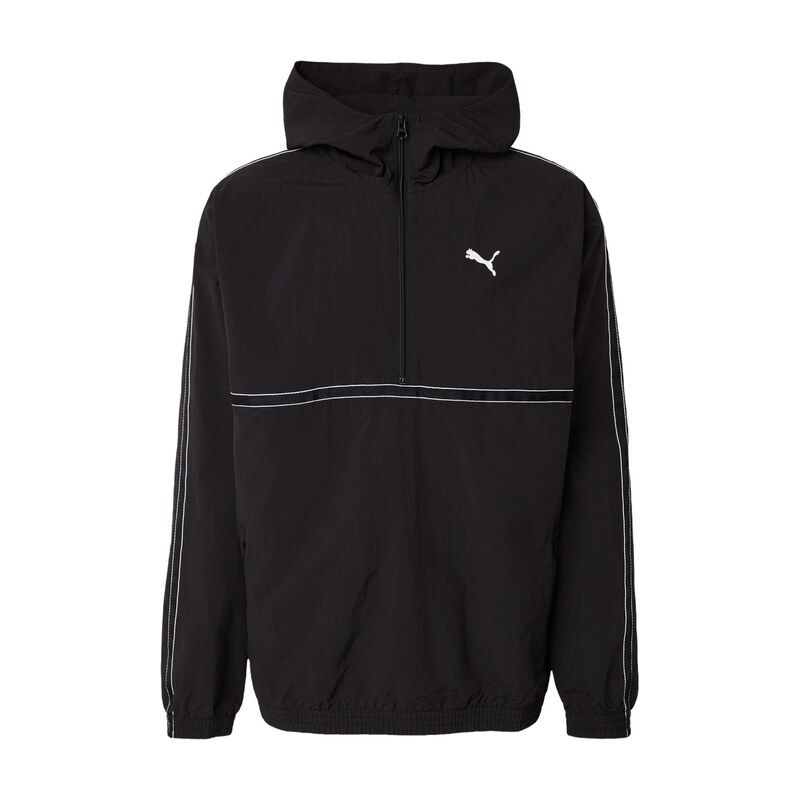 PUMA Přechodná bunda Class černá / bílá