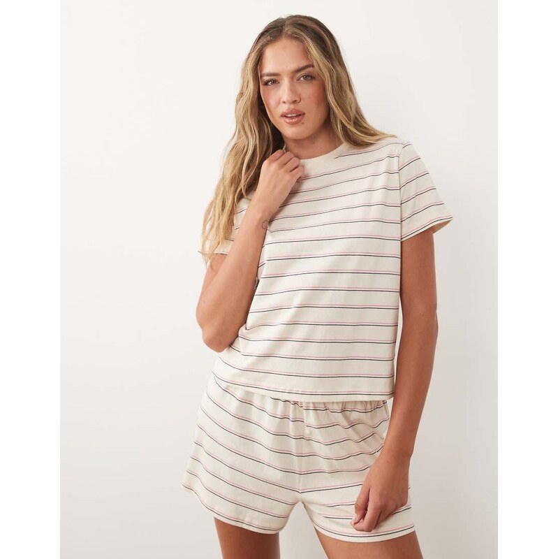 ASOS DESIGN mix & match cotton pyjama oversized tee with side
