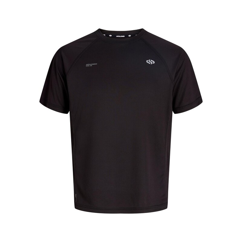 Jack & Jones Junior Tričko Badge světle šedá / černá