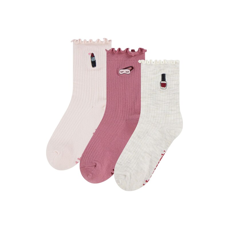 Abercrombie & Fitch Ponožky béžová / magenta / růže / černá