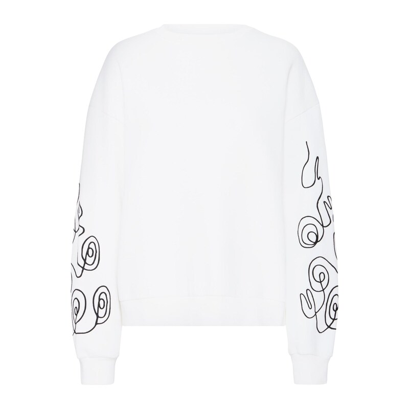 b.young Svetr černá / offwhite