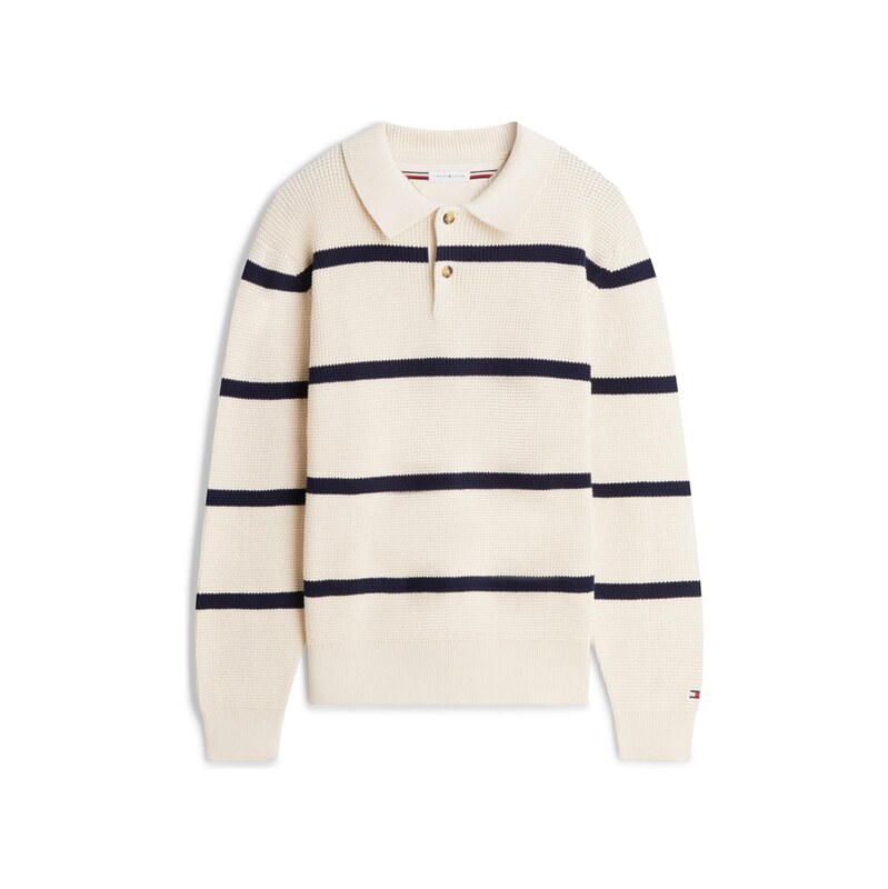 TOMMY HILFIGER Svetr písková / námořnická modř