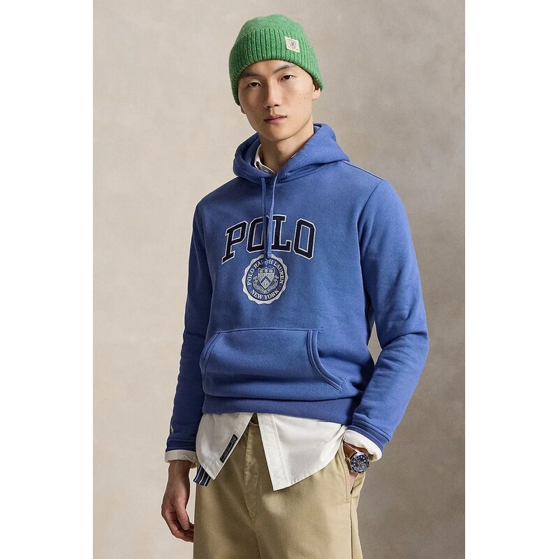 Polo Ralph Lauren mikina s kapucí pánská s bavlnou