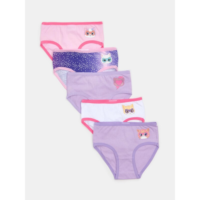 Sinsay - Bavlněné kalhotky 5 pack SuperKitties - vícebarevná