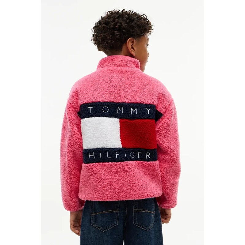 Tommy Hilfiger rozepínací mikina dětská fleecová