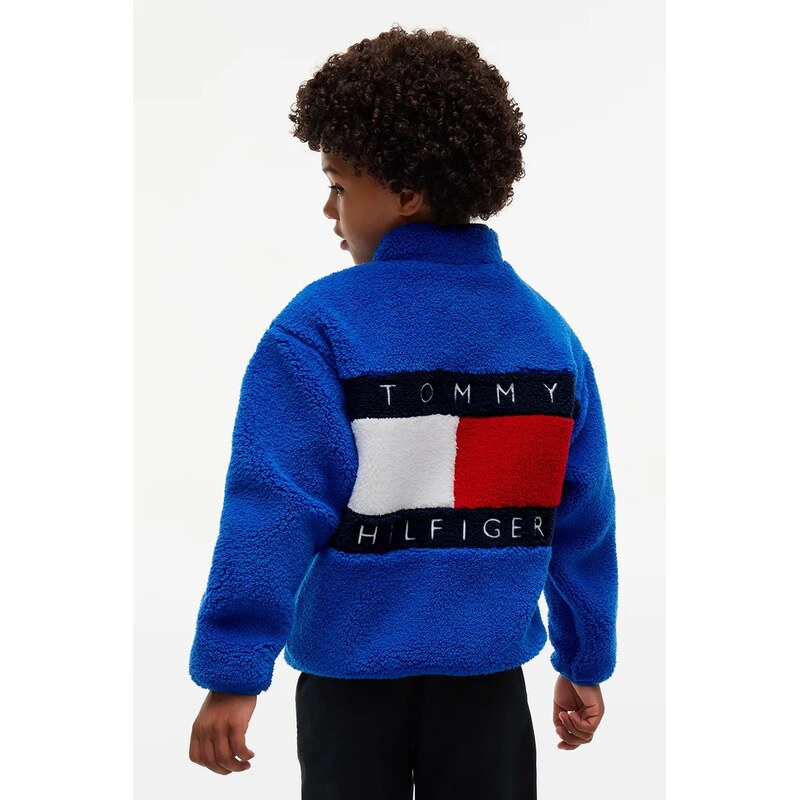 Tommy Hilfiger rozepínací mikina dětská fleecová