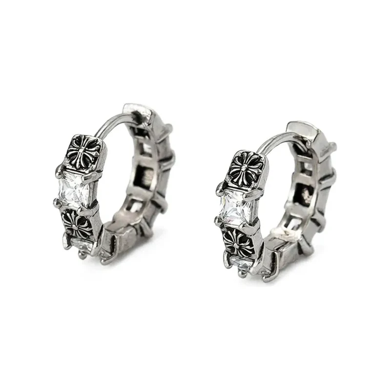 Impress Jewelry Unisex ocelové kroužky Gothic Cross & Zircon