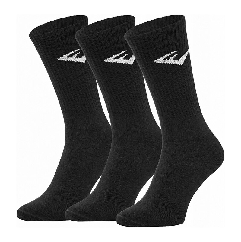 3PACK ponožky Everlast vysoké černé (SKSP001-01)
