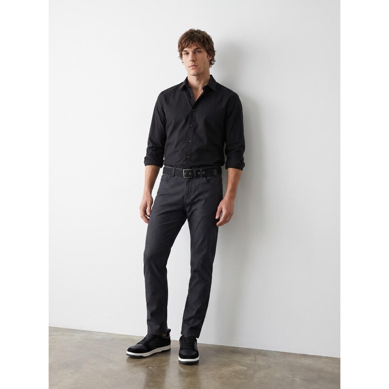Sinsay - Košile slim fit - černá