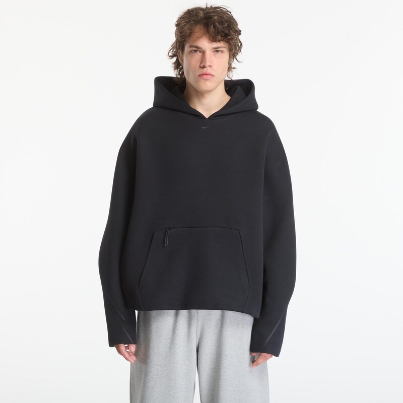 Mikina Nike Tech Mens Fleece Pullover Hoodie Black/ Black XXL