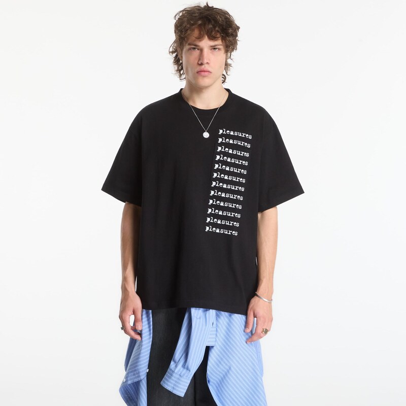 Tričko PLEASURES Slip Pocket Shirt Black S