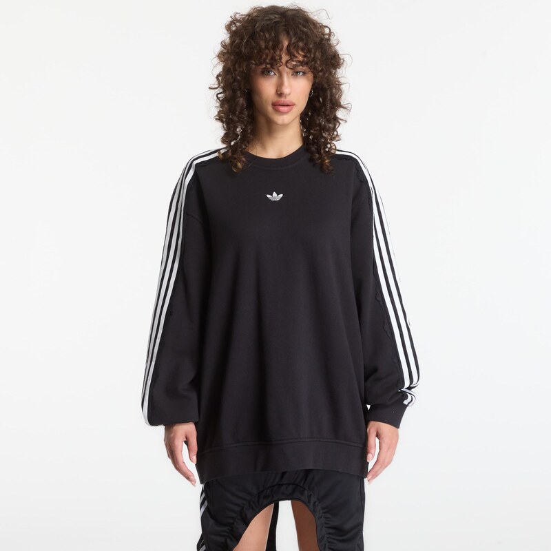 adidas Originals Mikina adidas Lace 3 Stripes Crew Black XS