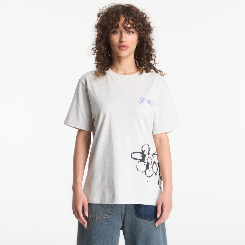 Tričko Off-White Metal Flowers Regular S/S Tee UNISEX Grey