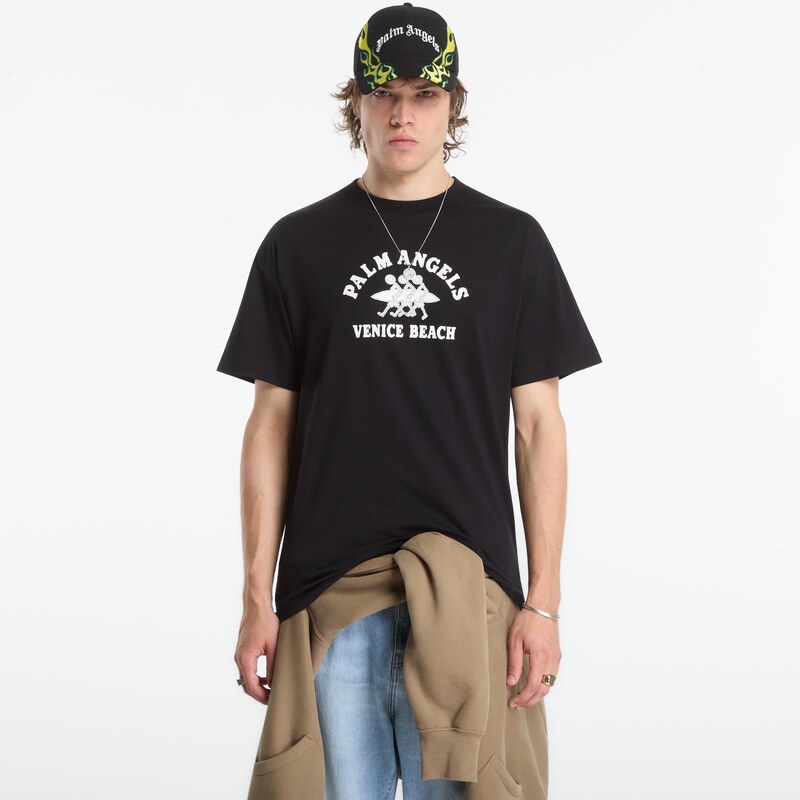 Tričko Palm Angels Surf Men Regular Tee Black/ Off White XL