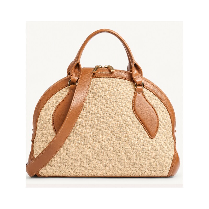 Coccinelle Colette Rafia kabelka – natural / caramel