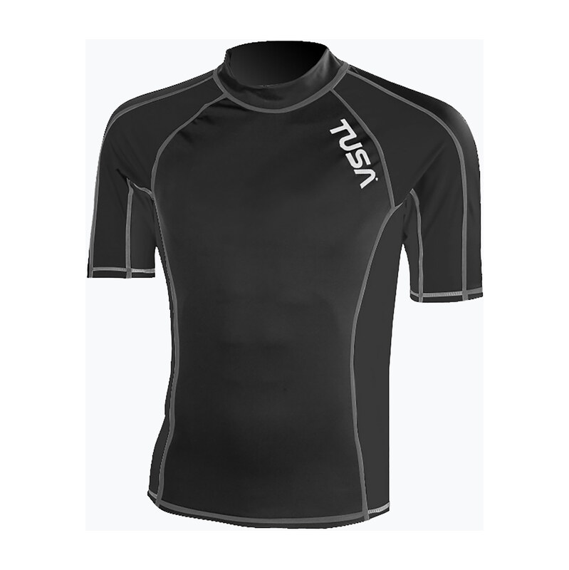Pánské plavecké tričko TUSA Black rashguard