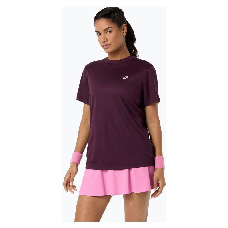 Dámské tenisové tričko ASICS Court Top W dark aubergine