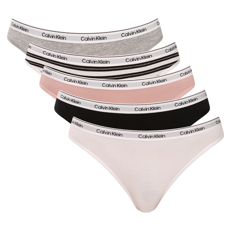 5PACK dámské kalhotky Calvin Klein vícebarevné (QD5208E-H0T)