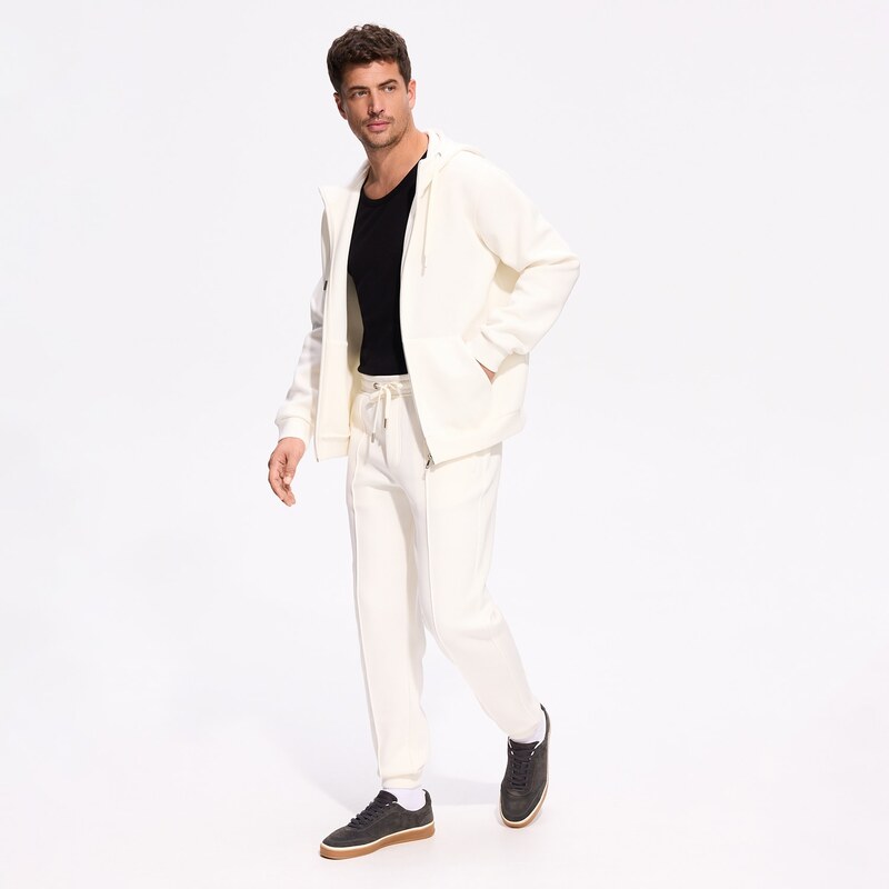 Reserved - MEN`S TROUSERS - krémová