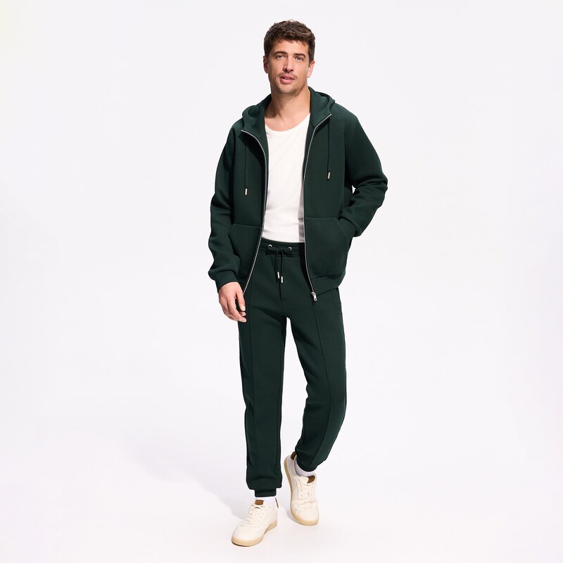 Reserved - MEN`S TROUSERS - tmavě zelená