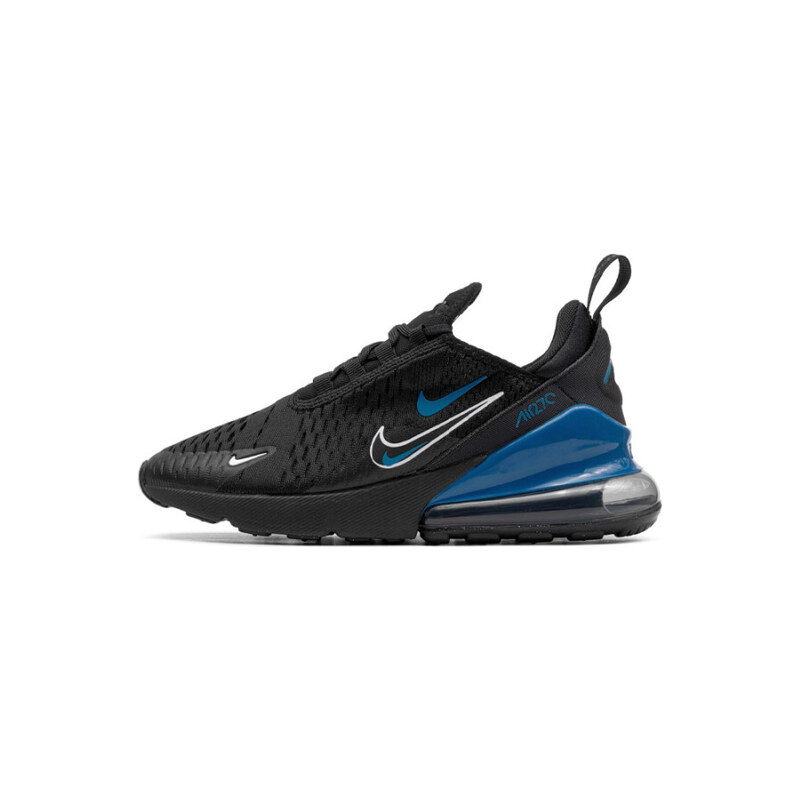 Nike Air Max 270 Multi-Swoosh Black Dark Marina Blue (GS)