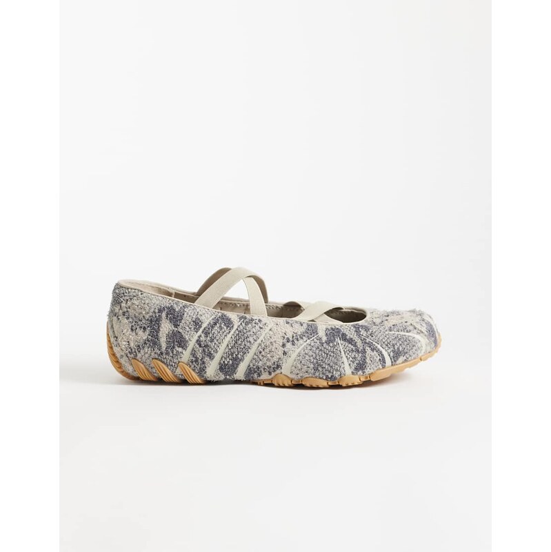 adidas Originals Ghostsprint ballet flat in snake print-Neutral