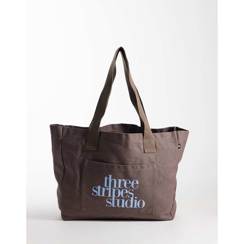 adidas Originals adidas performance tote bag in brown-White
