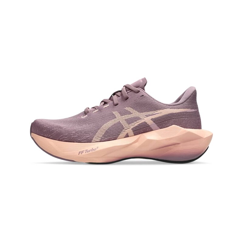 Asics Novablast 6 running trainers in dusty mauve and coral