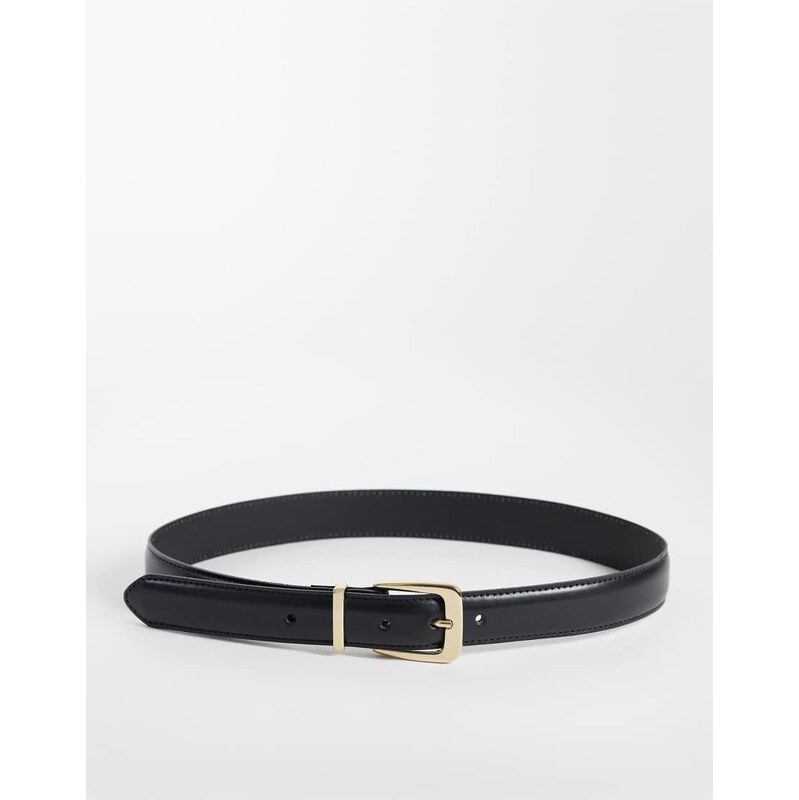Mango classic belt in black