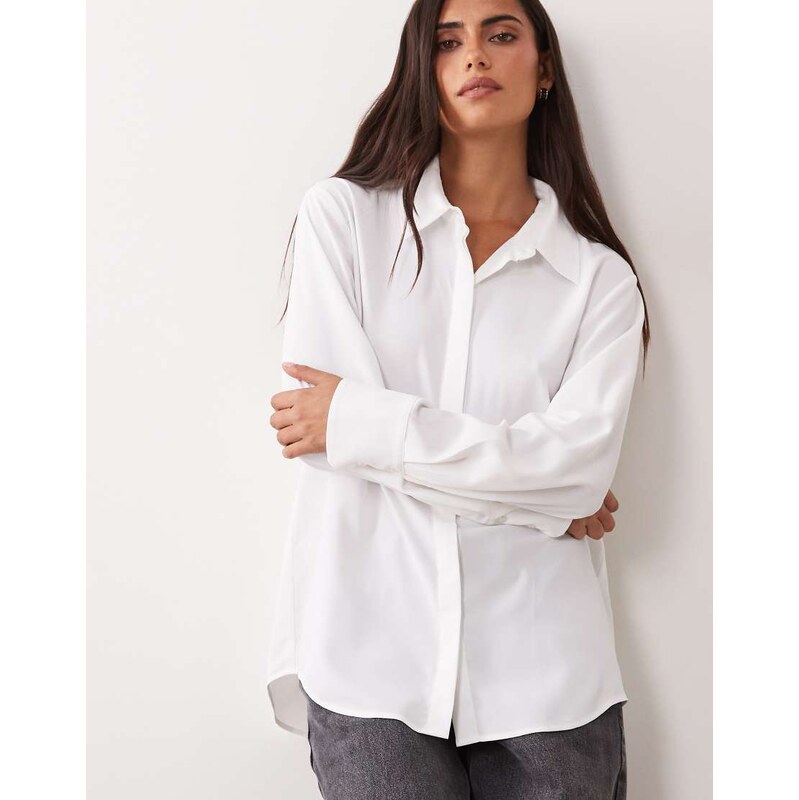Mango classic shirt in white