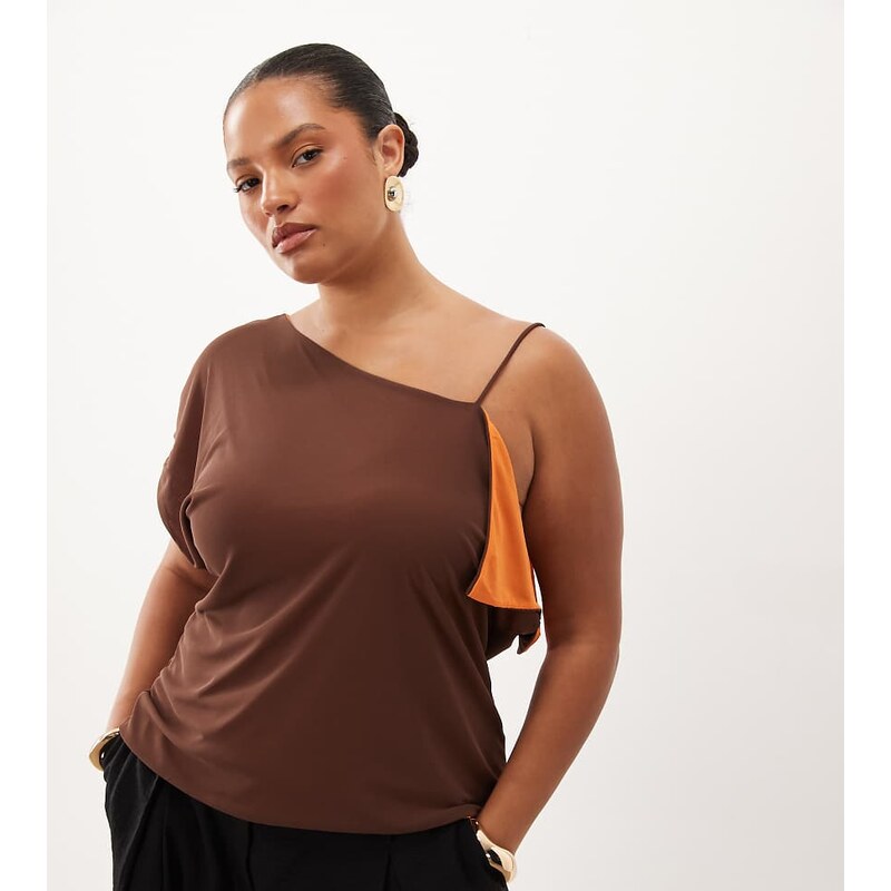 ASOS Curve ASOS DESIGN Curve double layer contrast mesh