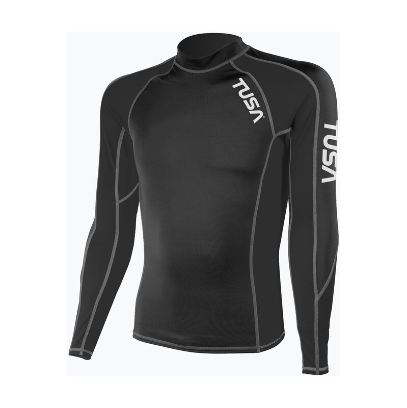 Pánské plavecké triko Longsleeve TUSA Black rashguard
