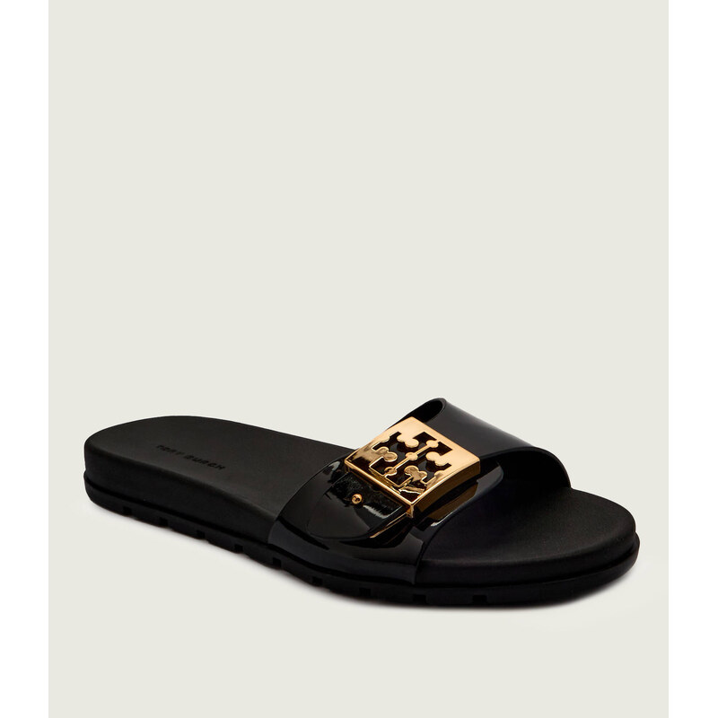 TORY BURCH Pantofle s přídavkem kůže