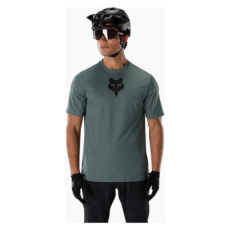 Pánské cyklistické tričko Fox Racing Ranger Fox Head SS sage
