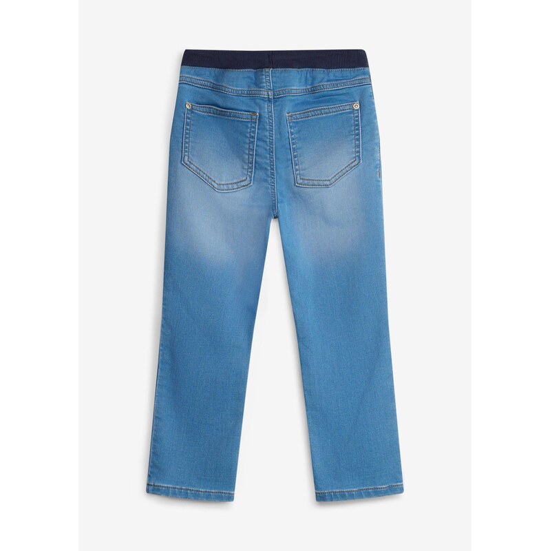 bonprix Džíny bez zapínání, z teplákoviny, Regular Fit, Straight