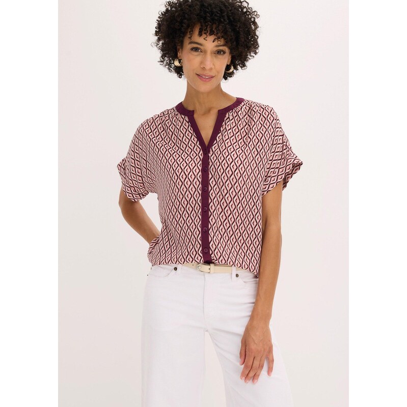 bonprix Oversize halenka fialová Žena