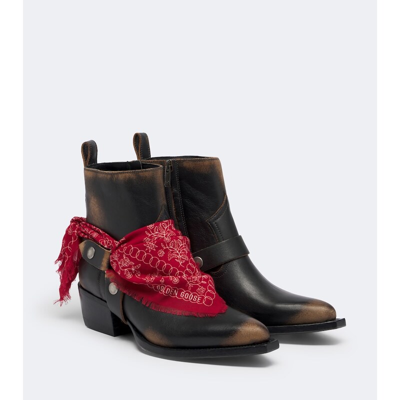 Golden Goose Debbie leather cowboy boots
