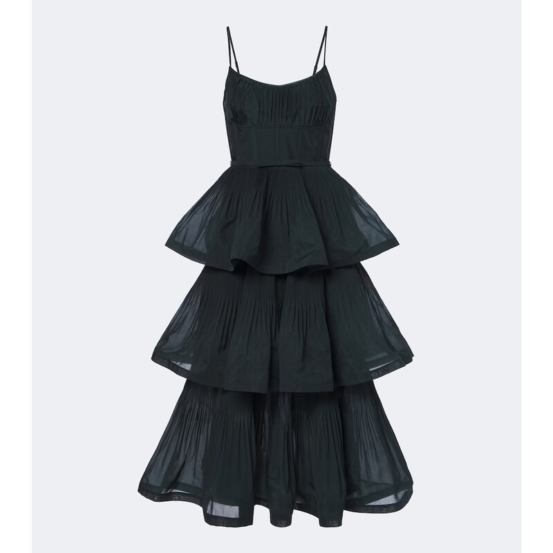 Zimmermann Pleated tiered midi dress