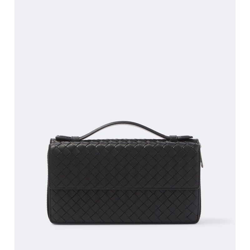 Bottega Veneta Intrecciato leather pouch