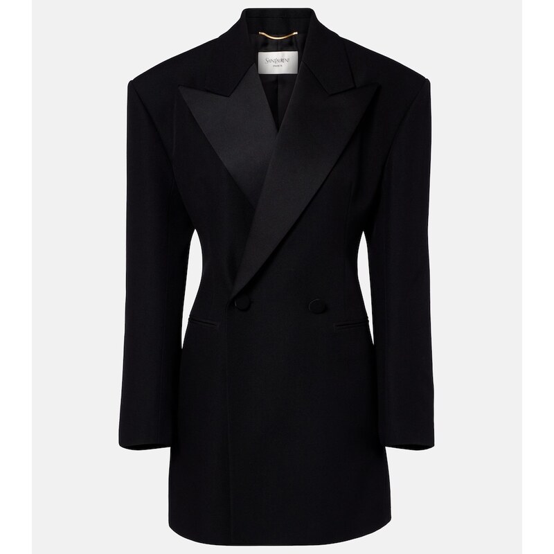 Dámská saka Saint Laurent z kombinovaného materiálu