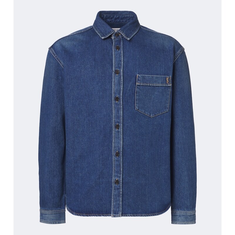 Saint Laurent Cassandre denim shirt
