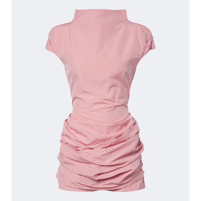Magda Butrym Draped cotton and silk minidress