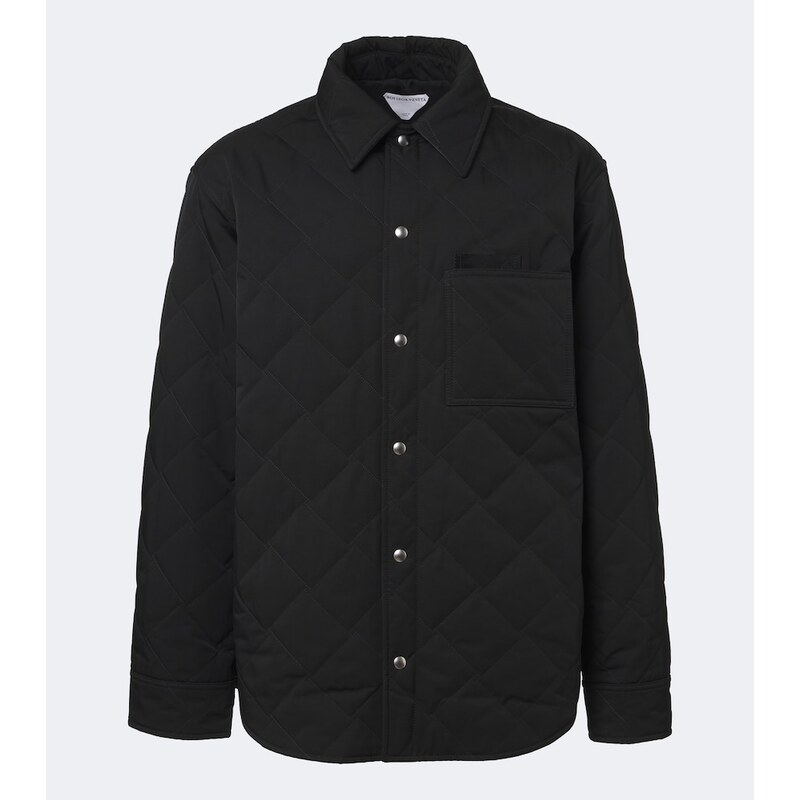 Bottega Veneta Intrecciato quilted cotton-blend overshirt